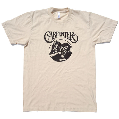 John Carpenter & Carpenters T-Shirt - Beige | They Live & Carpenters Logo | Cinemetal T-Shirts