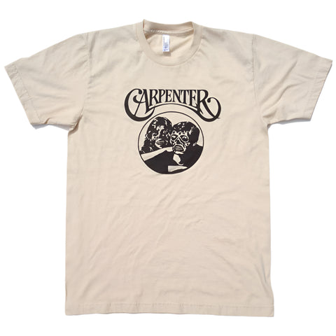 John Carpenter & Carpenters T-Shirt - Beige | They Live & Carpenters Logo | Cinemetal T-Shirts