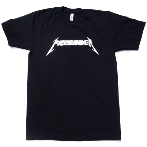 Rainer Werner Fassbinder & Metallica Logo T-Shirt | Cinemetal T-Shirts