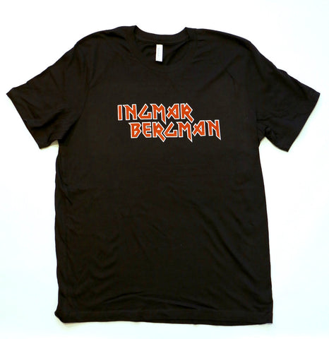 Ingmar Bergman & Iron Maiden Logo T-Shirt | Cinemetal T-Shirts